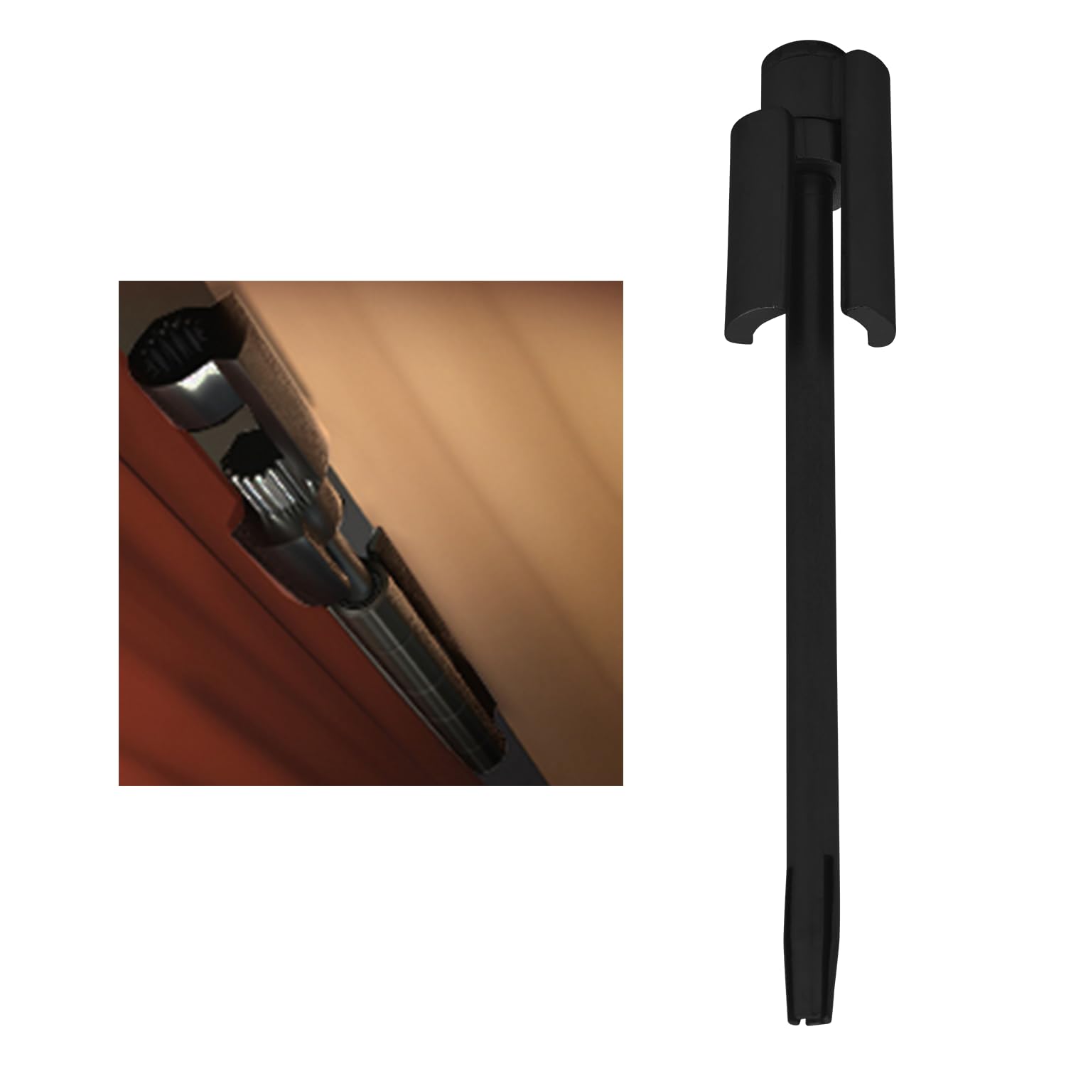 Photo 1 of Nuk3y Door Saver 2 II Hinge Pin Stop Fits All 3" to 4-1/2" Residential Hinges (Black)
