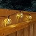 Moonrays 91130 Solar Powered LED Buoy String Lights, White