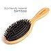Boar Bristle Hair Brush by Sonvera, Boar Brush, Organic Mens Hair Brush, Boars Hair Brush for Men Women, Soft 100% Natural Bristle Hair Brushes, Round Bamboo (1)