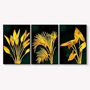Framed Canvas Wall Art for Living Room, Bedroom Abstract Landscape Dream Place Canvas Prints for Home Decoration Ready to Hanging - 16"x24"x3 Panels