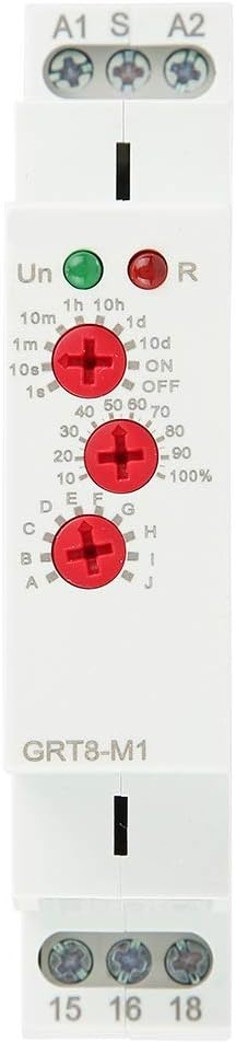 GRT8-M1 Multifunctional Power Off Delay Time Timer Relay with 10 Functions DIN Rail Mount AC for Industrial Equipment 220V DelayTime Relay