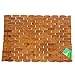 HANKEY Bamboo Place Mats, Dining Mat, Decoration for Table, Heat Insulation Hexagon Natural Color Set of 4 Eco-Friendly