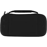 ASHATA for Lite Case, Portable for Lite Carrying Case, Super Thin Portable Travel Carrying Game Console Storage Protective with 10 Game Card Slots for Lite (Black)