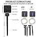 Wellgium Solar String Lights, 33ft 100LED Outdoor String Lights 8 Modes, Waterproof Decorative String Lights for Patio, Garden, Gate, Yard, Party, Wedding, Christmas (Warm White)-Pack of 2