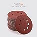 60PCS Sanding Discs, TACKLIFE Sander Pads for 5 Inch Random Orbit Sander, Stronger E Paper Sandpaper for Wood, Metal and Paint, 10Pcs Each Assorted 40/60/80/120/180/240 Grits - ASD03C
