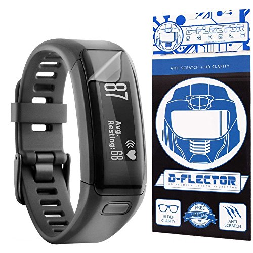(6 PACK) DFlectorshield Screen Protector for the Garmin Vivosmart HR with free Lifetime Replacement Program