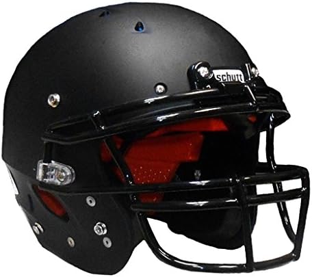 Schutt Recruit Hybrid Youth Football Helmet (FACEGUARD NOT INCLUDED) (Matte Black, X-Small)