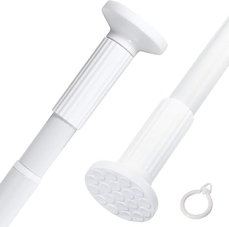 Amazon つっぱり棒 強力 4m 3m シャワーカーテンロッド 伸縮棒 突っ張り棒 カーテンレール ステンレス 収納 強い負荷 ドリル不要 室内物干し 部屋物干し竿 クローゼット ボール カーテン 室内 屋外 3ｍ 直径32mm 取付寸法130 370cm つっぱり棒 つっぱり棚