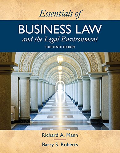 Essen.Of Business Law+Legal Environment