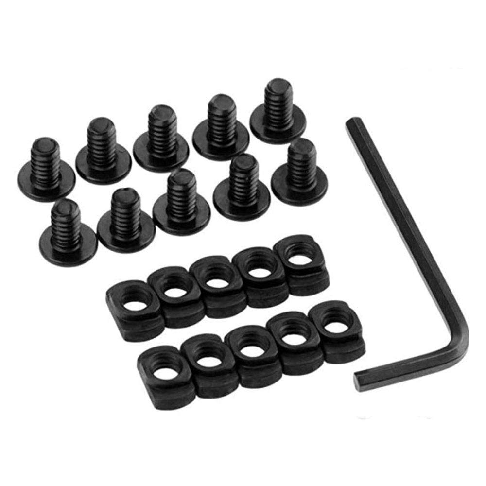 10 × Replacement Bolts & Nuts For MLOK Handguard Weaver Rail Mount Screws MLOK Hand Guard