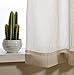 MYSKY HOME Crushed Voile Sheer Curtains for Living Room Rod Pocket Window Treatment Crinkle Sheer Curtains(2 Panels, 51