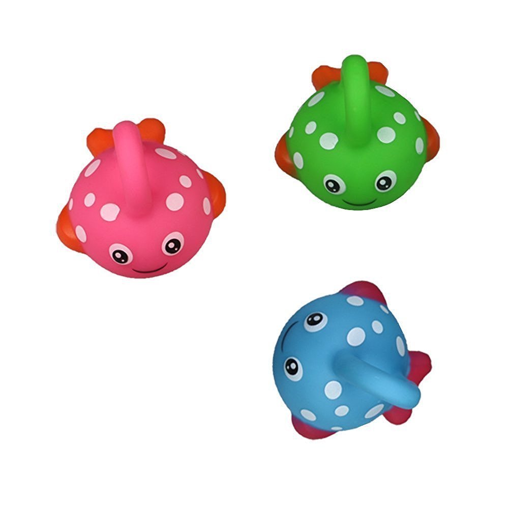 Bath Toy Fishing Game with Cute Spotted Fish and Fishing Rod Fajiabao