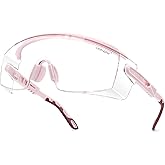 UKNOW Safety Glasses Over Eyeglasses, Anti Fog Safety Goggles ANSI Z87.1, Adjustable Protective Eyewear