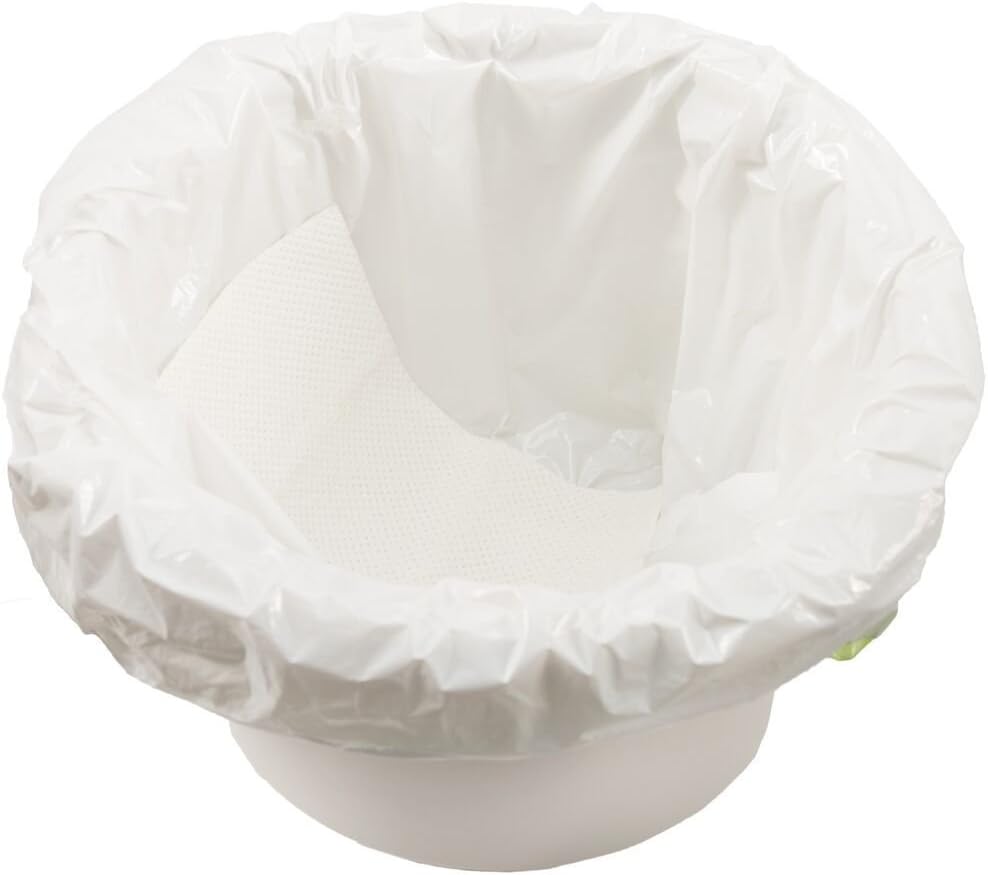 TidyCare Commode Liners for Beside Toilet Chair Bucket | XL Convenience Pack of 24 Disposable Waste Bags + 24 Absorbent Pads for Adults | Universal Fit: Health & Personal Care