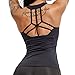 YOFIT Sexy Yoga Tank Tops Backless Vest Removable Pad Open Back Workout Sleeveless Shirts