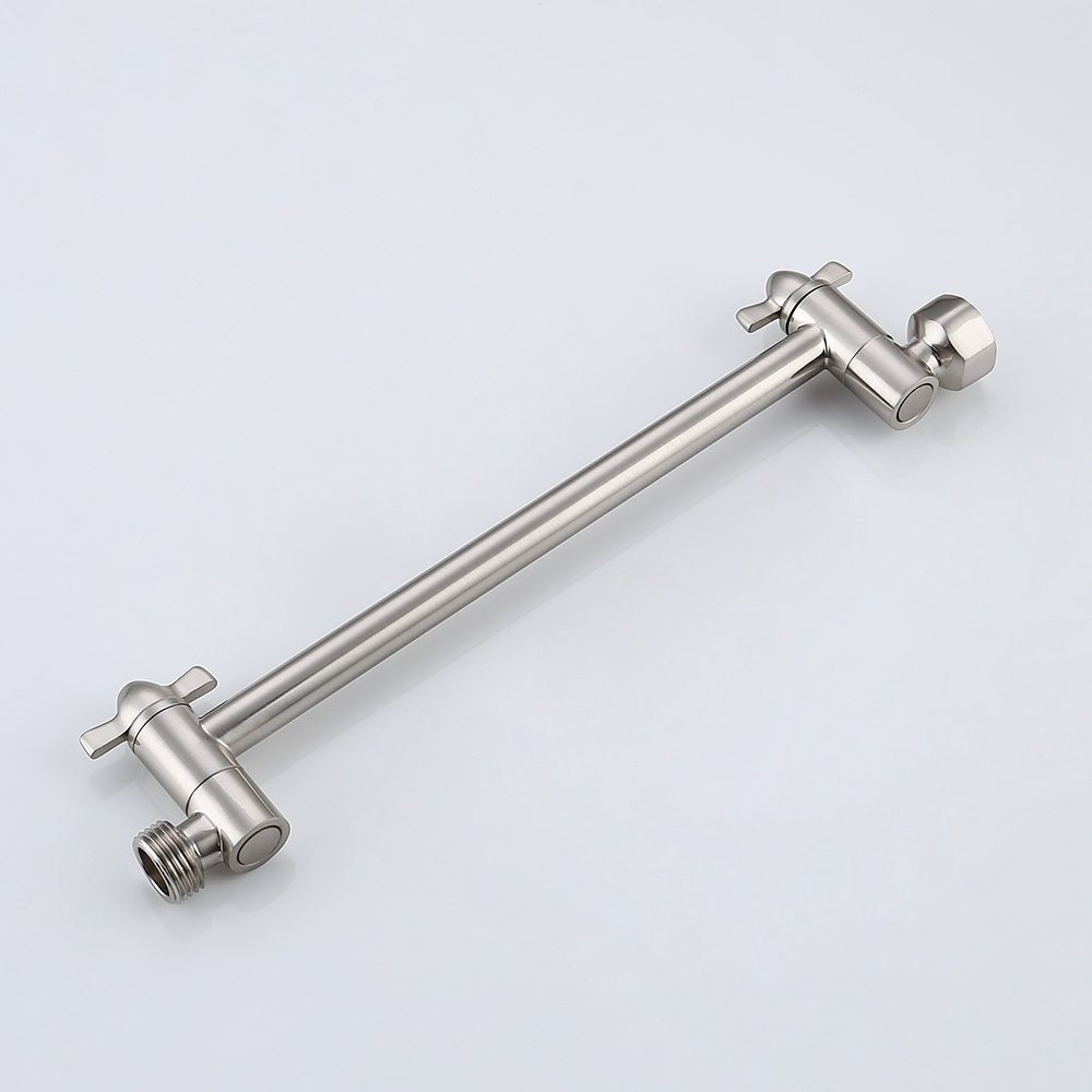Shower Arm Extension 10" Adjustable Wall Mount Showerhead Height