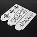 Whitelotous Plastic Cake Cookie Fondant Side Baking Stencil Wedding Decor Mold Tool (Type A)