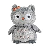 Lambs & Ivy Family Tree Coral/Gray/Gold Owl Plush Owl - Izzy
