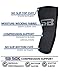 SB SOX Compression Elbow Brace (Pair) – Great Support That Stays in Place – for Tennis Elbow, Tendonitis, Arthritis, Golfers Elbow – Perfect for Weightlifting, Sports, Any Use (Black/Gray, Medium)