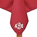 DII 100% Spun Polyester Table Top Collection, 60x84, Red, 1 Piece