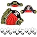 Pirate Party Supplies for Kids by Tigerdoe - Decorations, 12 Hats, 12 Eye Patches and Favors