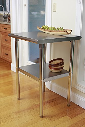 Trinity ecostorage nsf stainless steel table, 24-inch