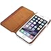 KAVAJ iPhone 6S/6 Case Leather Dallas Cognac Brown - Genuine Leather Cover with Business Card Holder. Slim Fit Flip Case As Premium Accessory for Original Apple iPhone 6S and 6 Doubles As A Wallet.