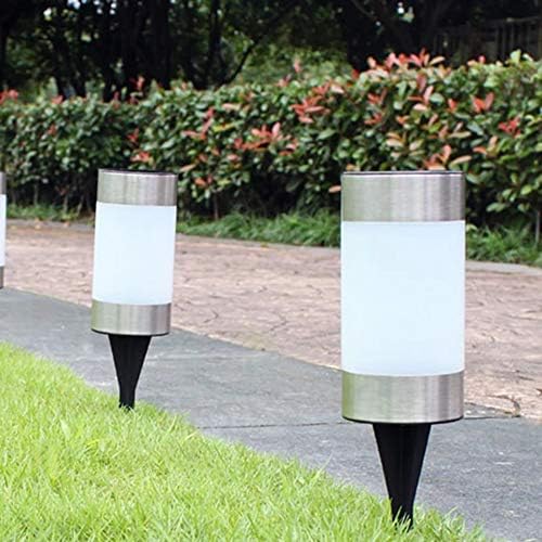 Epyz Lawn Lamp Solar Garden Pathway Lights for Lantern Decoration Outdoor Light (2, White)