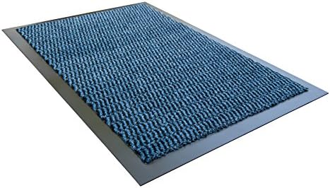 Ultralux Indoor Entrance Mat | 24” x 36” | Polypropylene Fibers and Anti-Slip Vinyl Backed | Blue | Home or Office Use | Multiple Sizes