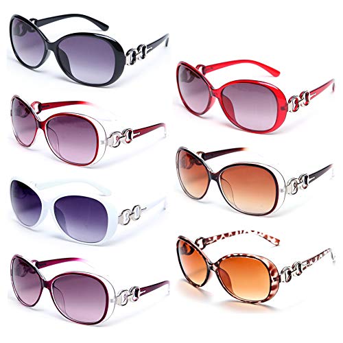 Rainy Night YVENIGHT 7 Pack Retro Oversized Sunglasses for Women