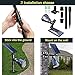 DBF Solar Outdoor Lights, 600LM Solar Spot Lights Outdoor Waterproof, 2-in-1 Adjustable Landscape Spotlights LED Flag Pole Light for Garden Yard Driveway Garage Pool Patio(Cool White, 4 Pack)