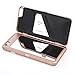 for iPhone 6 Plus Case,Wetben Hidden Back Mirror Wallet Case with Stand Feature and Card Holder for Apple iPhone 6S Plus 5.5