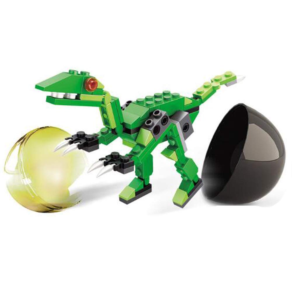 Anditoy 4 Pack Dinosaur Building Blocks Toys in Jumbo Eggs for Kids Boys Girls Christmas Stocking Stuffers Gifts Party Favors