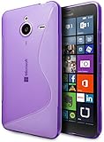 Microsoft Lumia 640 XL LTE Case, Cimo [Wave] Premium Slim TPU Flexible Soft Case for Microsoft Lumia 640 XL - Purple