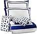 Utopia Bedding Printed Comforter Set with 2 Pillow Shams (Queen, Blue)