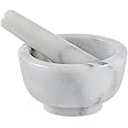 RSVP White Marble Mortar and Pestle