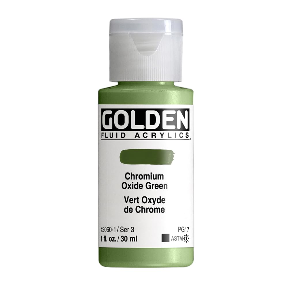 Pro-Art Chrm Ox Gr-Golden Fluid Acrylic, Multicolour, 2.84x2.84x7.62 cm