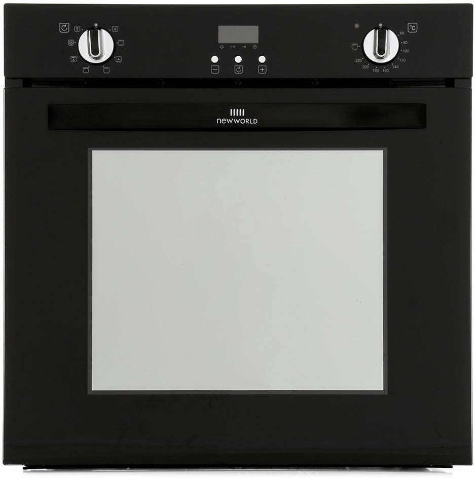 New World NW602MF 73L Multifunction Electric Single Oven With Programmable Timer - Black