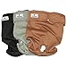 Pet Parents® Washable Dog Diapers (3pack) + Extendrs® of Durable Doggie Diapers, Premium Dog Diapers Female (Medium, Natural)