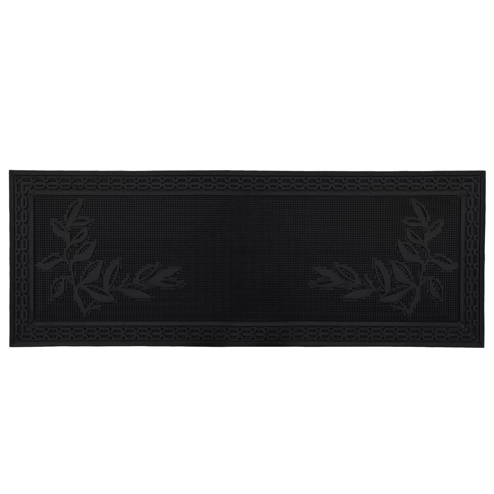 JVL Foliage Scraper Rubber Pin Patio Doormat, 45x120cm