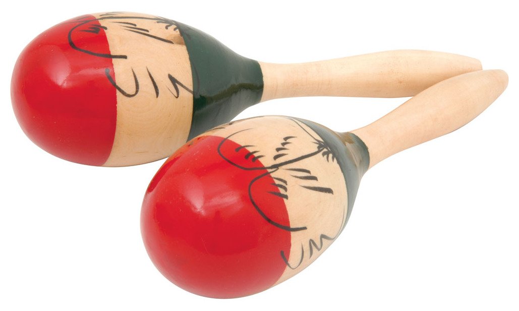 chord MARACAS10 10-Inch Traditional wood Painted Maracas
