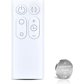 Replacement Remote Control for Dyson Fan AM06 AM07 AM08 - with Battery (Part Number: 965824-01 965824-02)