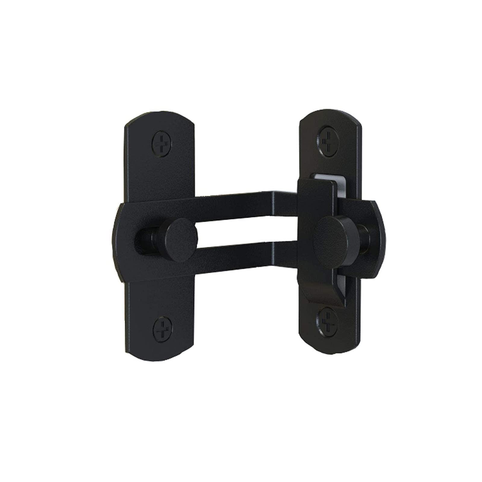 90 Degree Right Angle Door Latch Stainless Steel Door Lock Barn Door Right Angle Lock Flip Door Lock Curved Door Buckle for Toilet Doors and Windows 1PCS