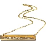 ProLuckisPersonalized Actual Hand Writing Gold Bar Necklace, Silver Bar Necklace, Custom Handwriting Necklace, Signature Necklace Engraved Custom Any Name