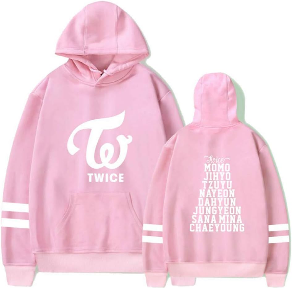 Kpop Twice Long Sleeved Hoodies Printed Sweatshirts Outwear Tzuyu Sana Momo Jihyo Mina Dahyun Chaeyoung Jungyeon