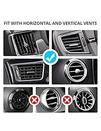 Car Phone Mount,Car Phone Holder Air Vent, Hands  Car Mount 360 Degree Cell Phone Holder for Car Air Vent Horizontal & Vertical Place Compatible iPhone XR XS X 8 7 6S, Galaxy S10 S9 S8