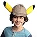 Pokémon Detective Pikachu Movie Hat with Ears - Perfect for Costumes, Dress Up and Halloween - One Size Fits Most - Age 4+