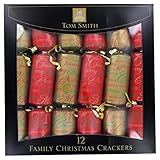 Christmas Crackers - Traditional Family Crackers - 12 pack