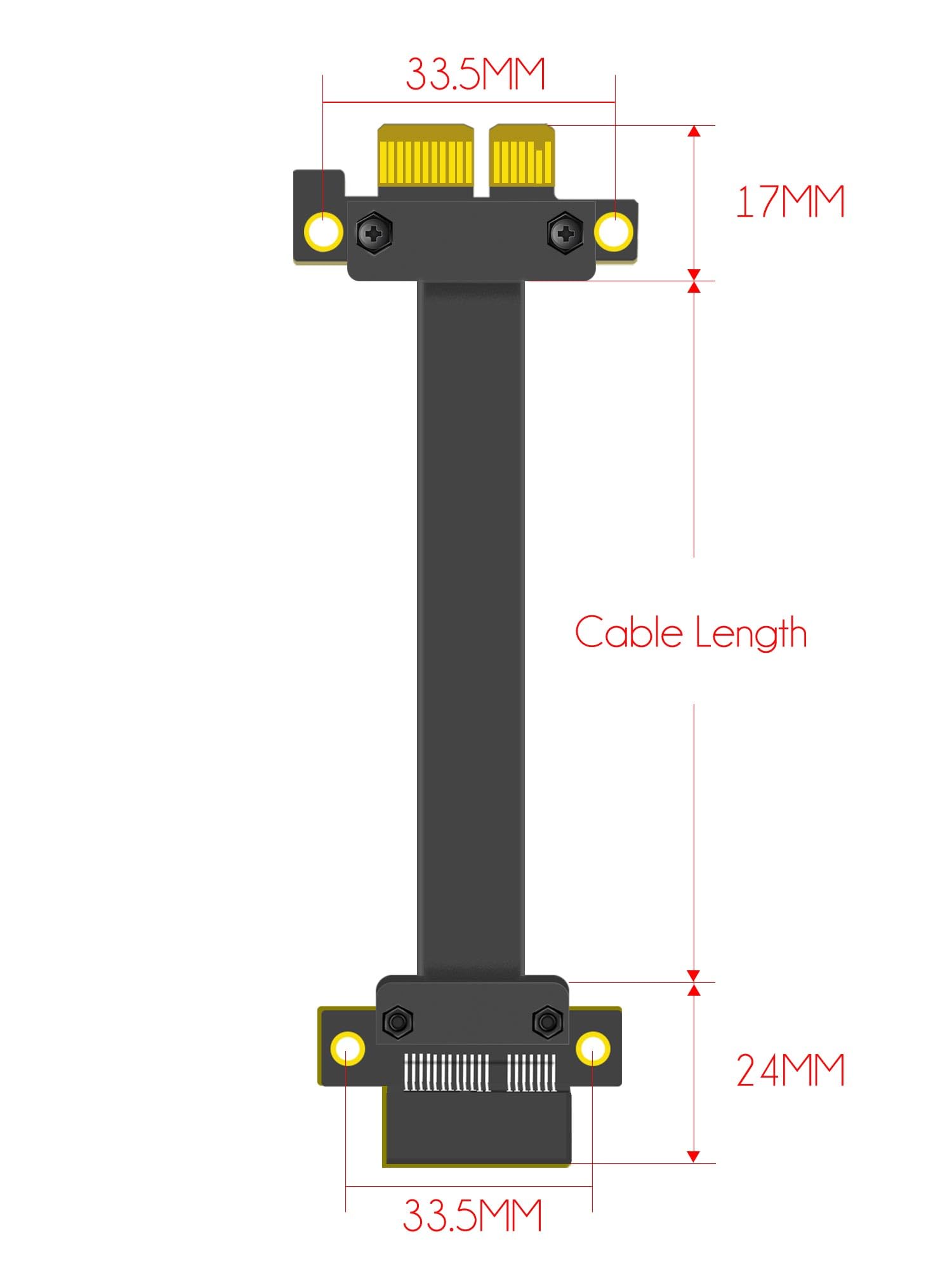 Glotrends 200Mm Pcie 3.0 X1 Riser Cable For M.2, Wifi, Firewire, Usb, Sound Cards, Etc - View 6