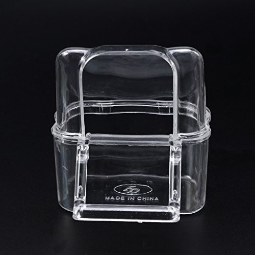 Oranmay 2Pcs/Set Acrylic Bird Feeder Cage Hanging Dish Feeder Dispenser Drinker Supplies - Thumbnail 4